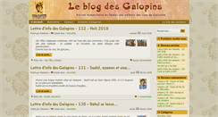 Desktop Screenshot of blog.galopinsdecalcutta.org